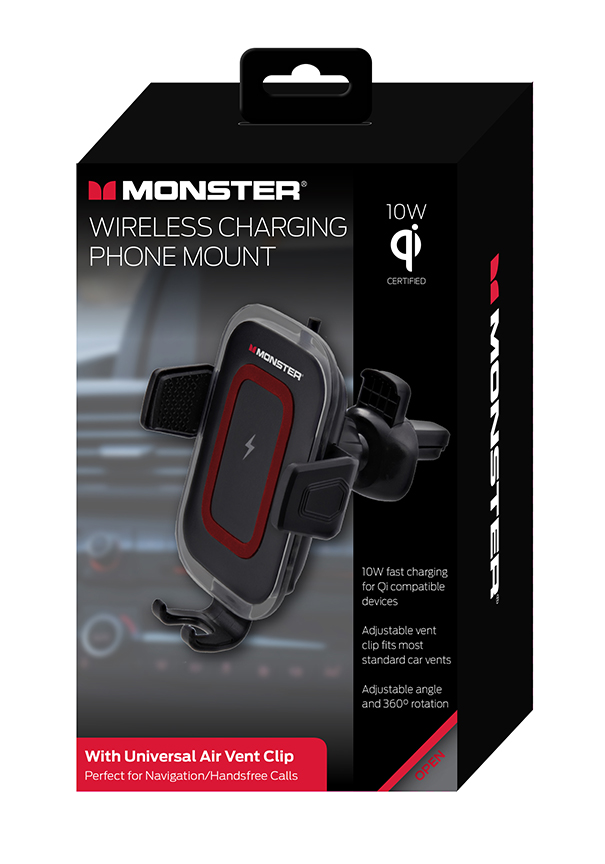 MWC5-1001-BLK Qi Charging 10W Vent Mount - MOCKUP