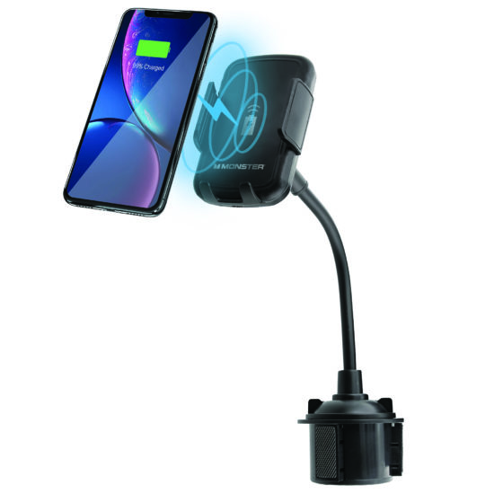 Wireless Charging Cup Holder Phone Mount - Monster Illuminessence