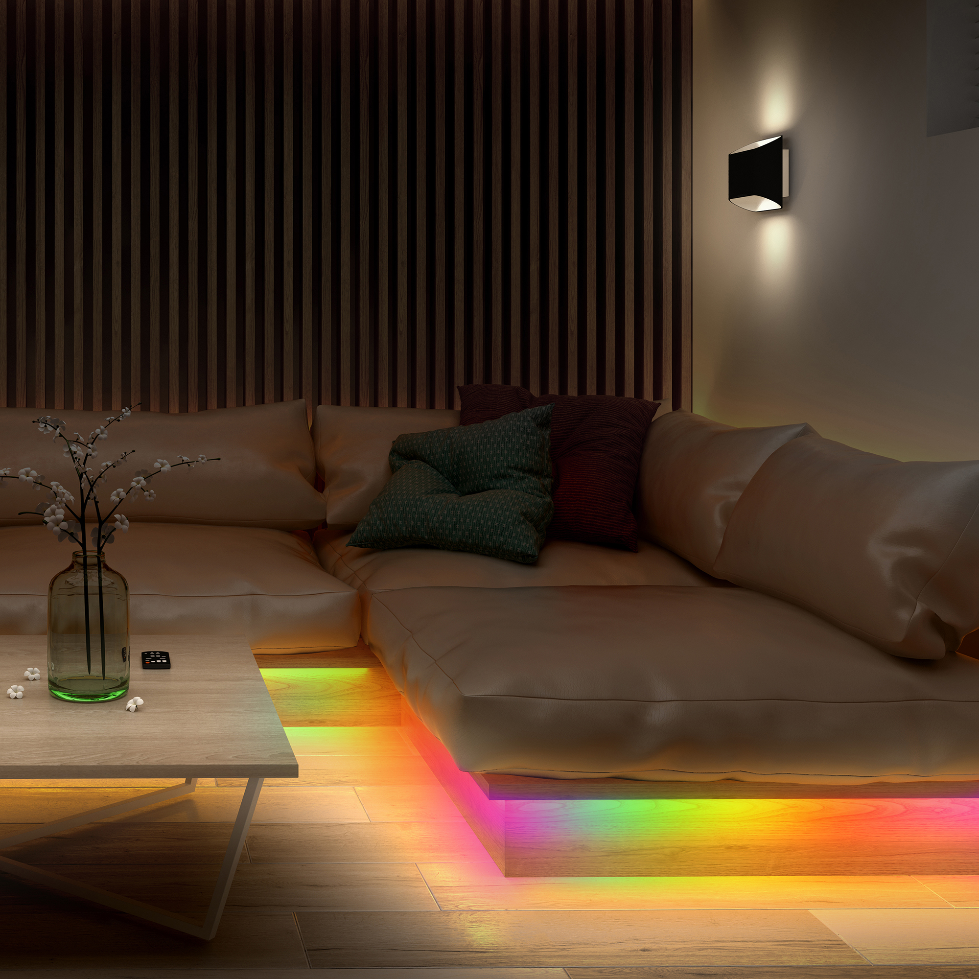 Smart App Wi-Fi 6.5ft Multi-Color Color Flow LED Light Strip, Multiple  Colors at Once - Monster Illuminessence
