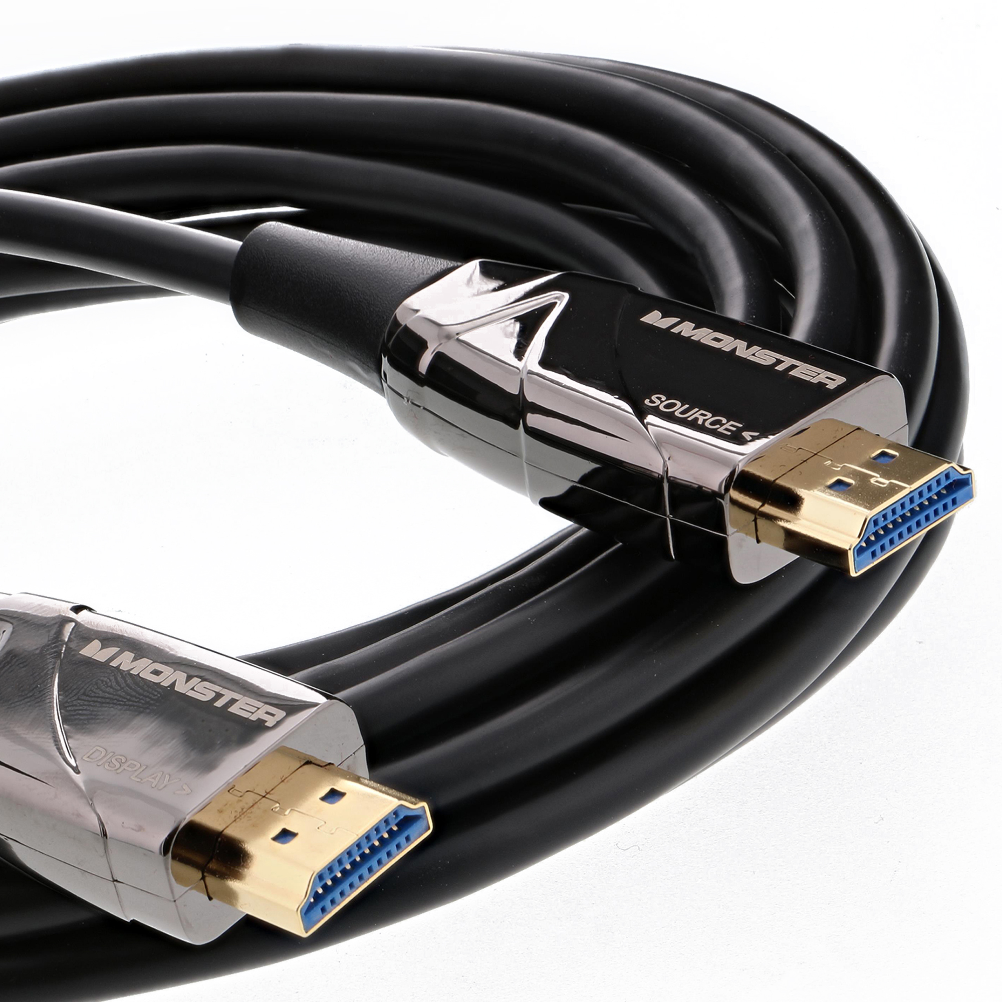 15ft UHD Platinum Fiber Optic HDMI Cable - Long Range, Thin, Flexible, 4K  HD, 7.2 Surround Sound